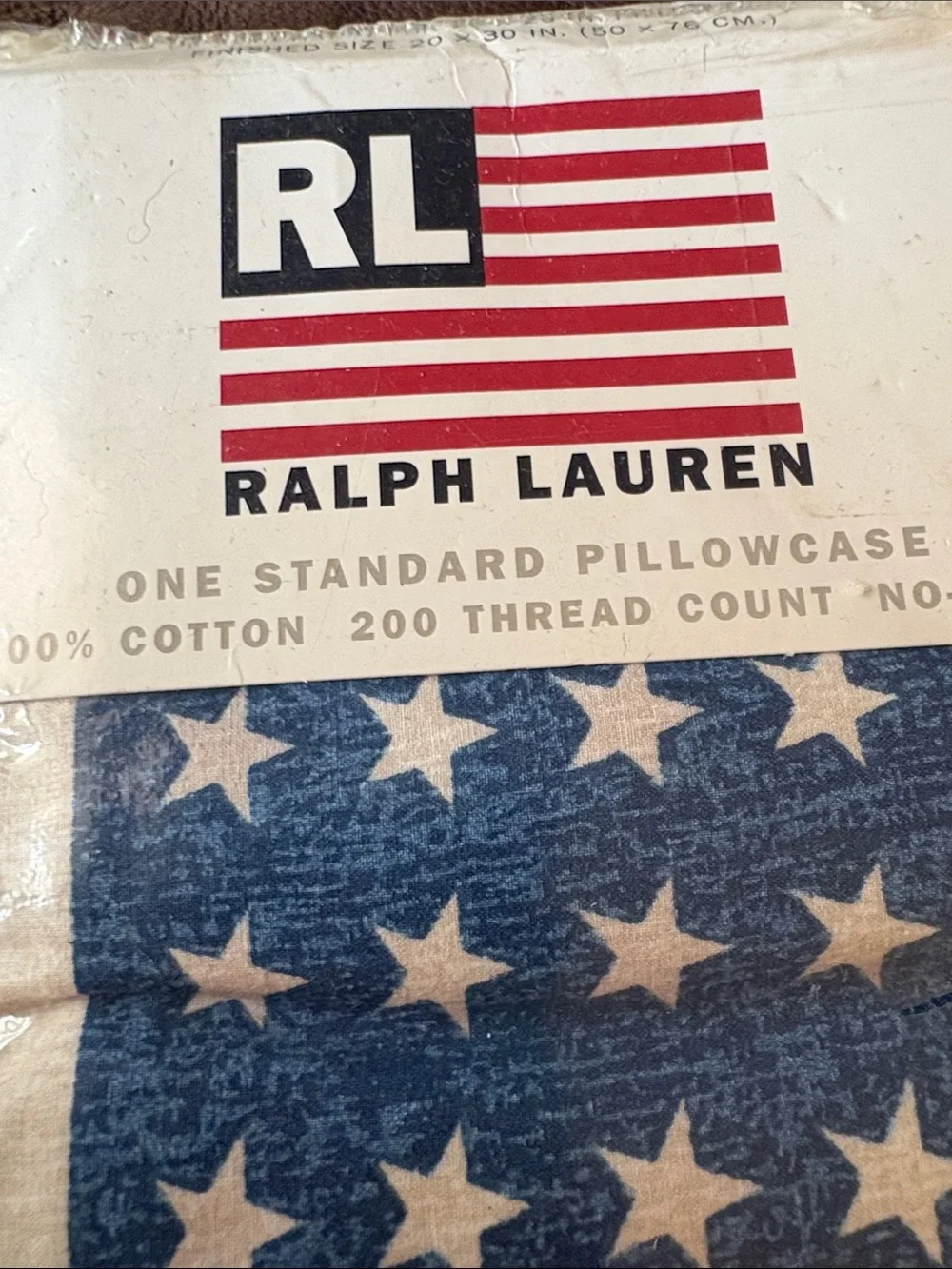 Ralph Lauren American Flag Pillowcase in Red, White & Blue